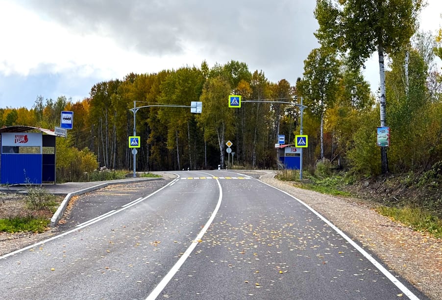 В Красноярском крае обновили участки обхода Лесосибирска и подъезда к деревне Горская