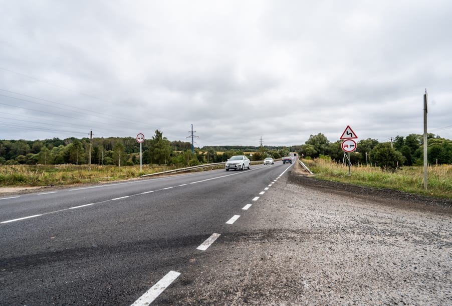 В Московской области обновили 8 км автомобильной дороги Ступино – Малино