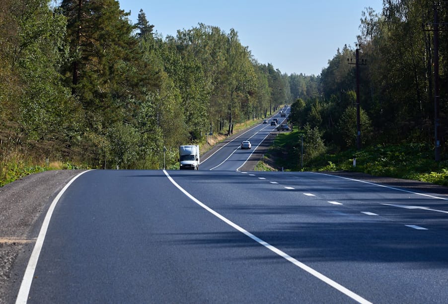В Ленобласти обновили 11 км Выборгского шоссе