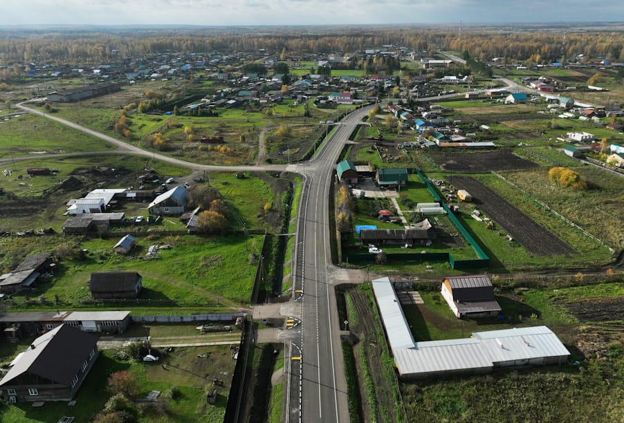 Красноярский край: завершен капитальный ремонт участка дороги в селе Никольское