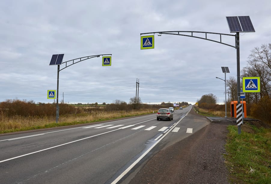 В Ленобласти завершился ремонт дороги вдоль деревни Яльгелево