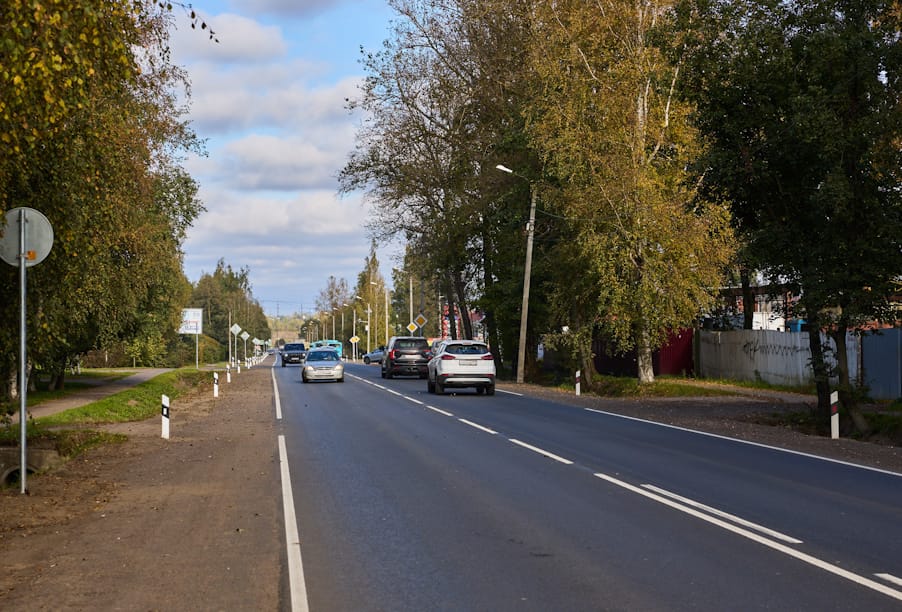 В Ленобласти обновили дорогу, проходящую по городскому поселению Бугры