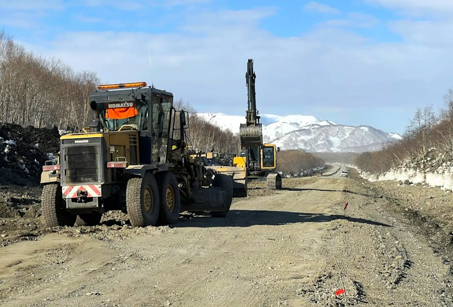 На Камчатке продолжат асфальтирование трассы до Усть-Большерецка