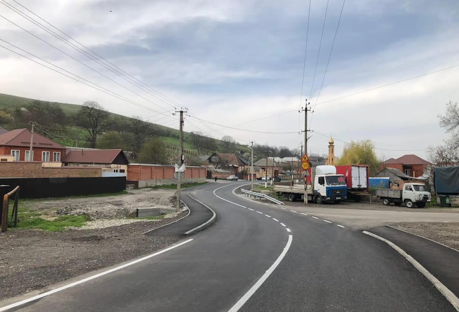 В Ингушетии региональную автодорогу Карабулак – Яндаре отремонтировали на всем протяжении