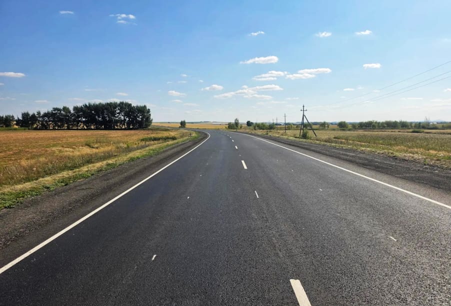 В Башкортостане отремонтирован участок дороги Центральная усадьба совхоза «Красная Башкирия» − Покровка