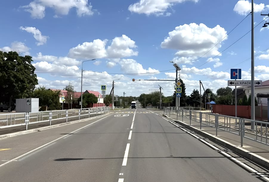 В Краснодарском крае отремонтировано 13 км трассы Каневская – Березанская