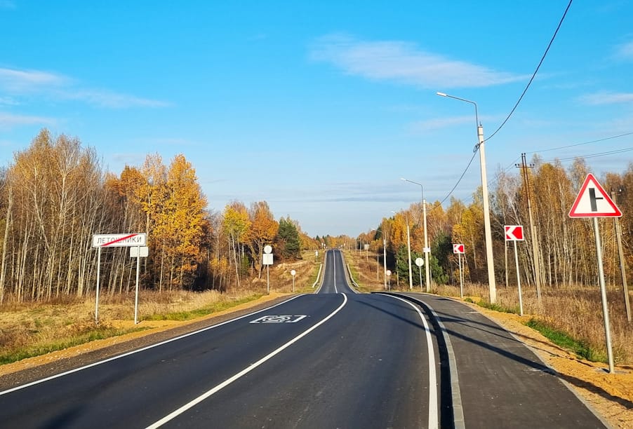 В Брянской области капитально отремонтирован участок дороги к Жуковке